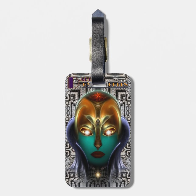 Etiqueta Para Maletas Daria Cyborg Queen Tech (Atrás Vertical)