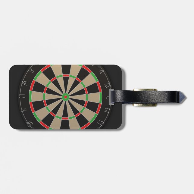 Etiqueta Para Maletas Dartboard Lover (Atrás Horizontal)