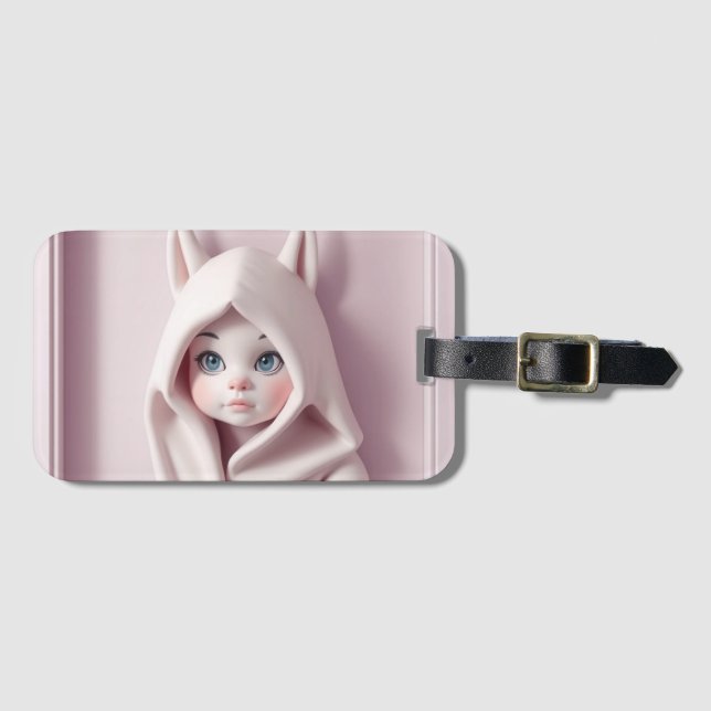 Etiqueta Para Maletas „Das Mädchen im Zaubermantel“ (Anverso horizontal)