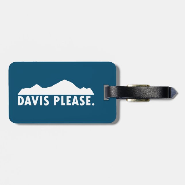 Etiqueta Para Maletas Davis West Virginia Please (Atrás Horizontal)
