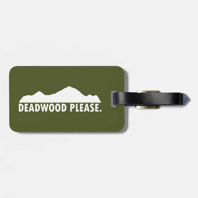Etiqueta Para Maletas Deadwood South Dakota Please (Atrás Horizontal)