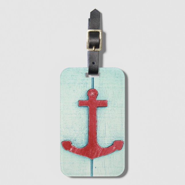 Etiqueta Para Maletas Decoración De Anchor (Anverso vertical)