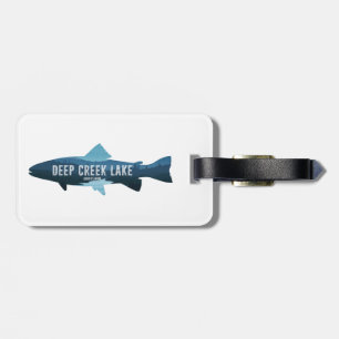 Etiqueta Para Maletas Deep Creek Lake Maryland Fish