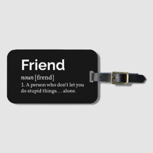 Etiqueta Para Maletas Definición de amigo I