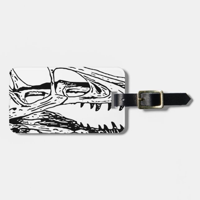 Etiqueta Para Maletas Deinonychus (Frente Horizontal)