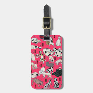 Etiqueta Para Maletas ） del 下 del （del 其のまま地口猫飼好五十三疋, gatos del 国芳 (3),