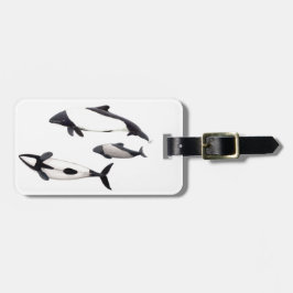 Etiqueta Para Maletas Delfin de Commerson