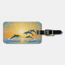 Delfines al atardecer