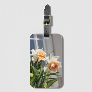 Etiqueta Para Maletas Delicada primavera de daffodils tiernos