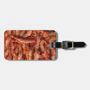 Etiqueta Para Maletas Deliciosos Langostinos