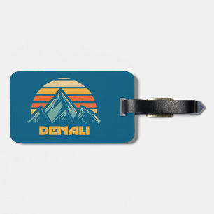 Etiqueta Para Maletas Denali Alaska Retro Turquesa