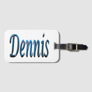 Etiqueta Para Maletas Dennis de estrellas azules,