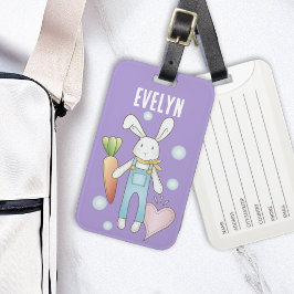 Etiqueta Para Maletas Denominación personalizada Conejo de animales rell
