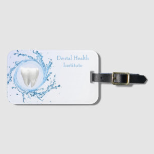 Etiqueta Para Maletas Dentista Dental Tooth Water Profesional