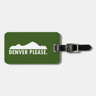 Etiqueta Para Maletas Denver por favor