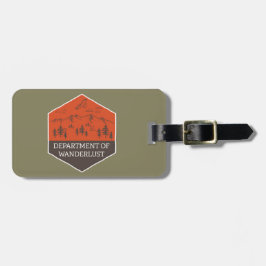Etiqueta Para Maletas Departamento de Wanderlust