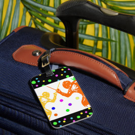 Etiqueta Para Maletas Deporte de esgrima