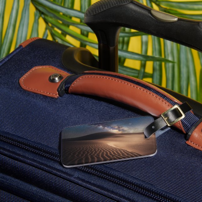 Etiqueta Para Maletas Desiertos | Ciudad Ordos Mongolia China (Anverso In situ 3)