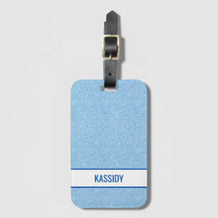 Etiqueta Para Maletas Despedida de soltera Navy + azul falso brillo
