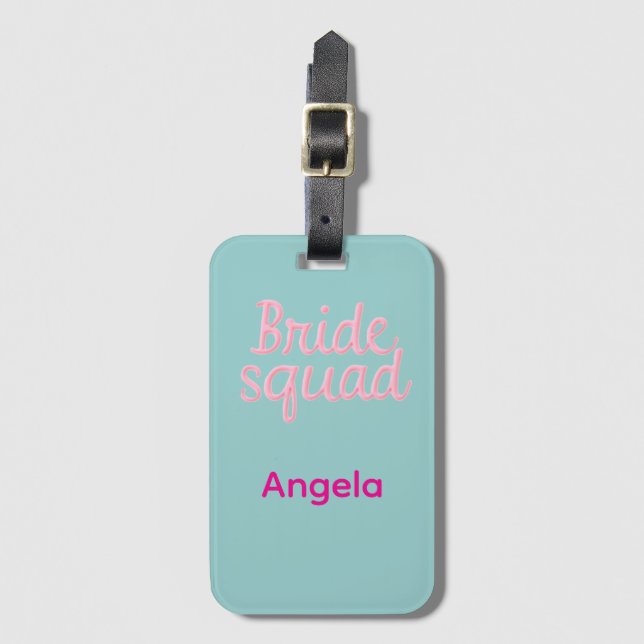 Etiqueta Para Maletas Despedida de soltera personalizada (Anverso vertical)