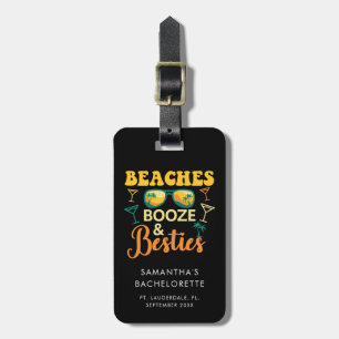 Etiqueta Para Maletas Despedida de soltera Playas Alcohol Amigas a juego