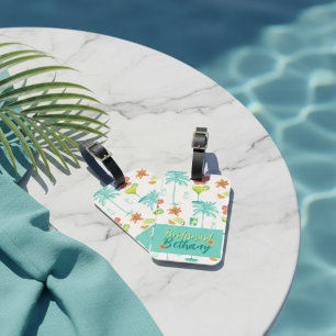 Etiqueta Para Maletas Despedida de Soltera Tropical Margarita