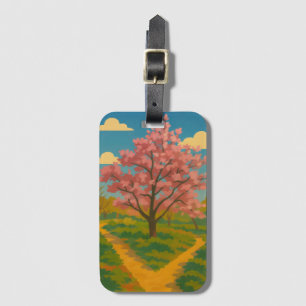 Etiqueta Para Maletas Despertar de primavera - El paisaje de los árboles