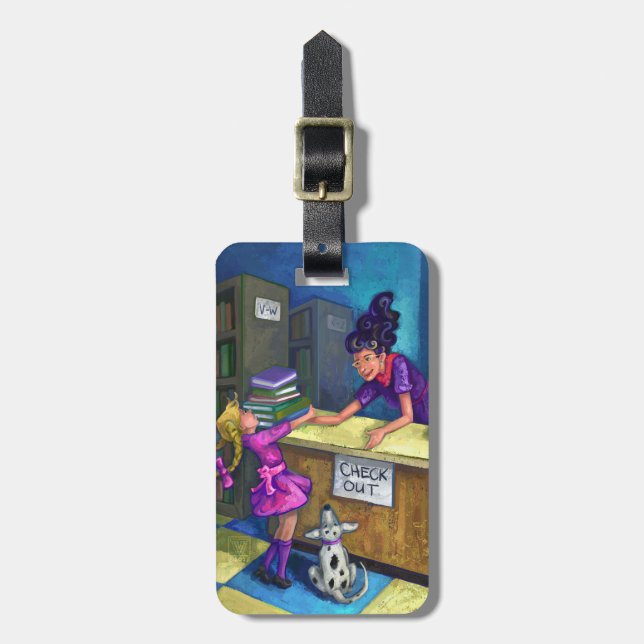 Etiqueta Para Maletas Desproteger biblioteca (Frente Vertical)