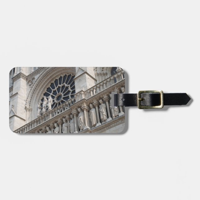Etiqueta Para Maletas Detalle de Notre Dame (Frente Horizontal)