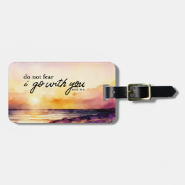Etiqueta Para Maletas Deuteronomio 31:6 No temas que vaya con tu Biblia