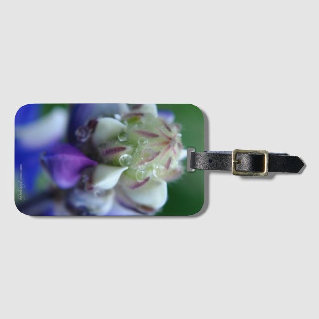 Etiqueta Para Maletas Dew Dappling Lupine (Anverso horizontal)