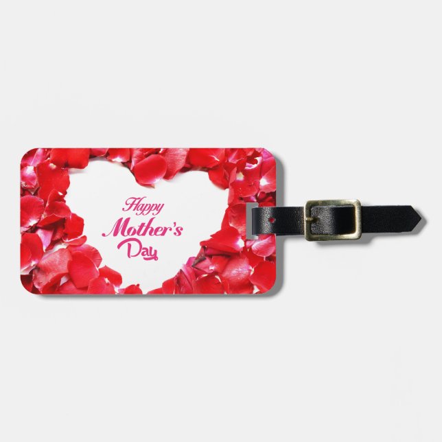 Etiqueta Para Maletas Día de la Madre (Frente Horizontal)