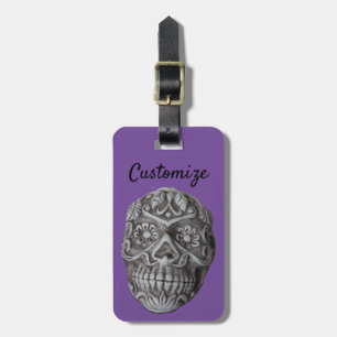Etiqueta Para Maletas Día de Muertos Calavera Thunder_Cove