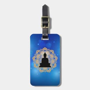 Etiqueta Para Maletas Día de Vesak Buda y Mandala Vaisakha Purnima