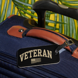 Etiqueta Para Maletas Día del Veterano Veteranos Estados Unidos American