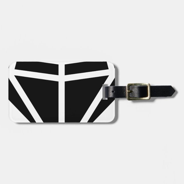 Etiqueta Para Maletas diamante (Frente Horizontal)