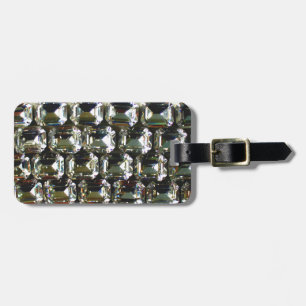 Etiqueta Para Maletas Diamantes, elegantes piedras preciosas