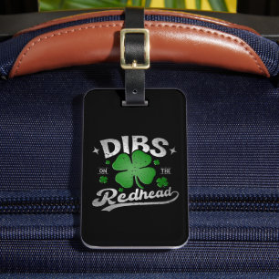 Etiqueta Para Maletas Dibs On The Redhead Funny St Patrick's Day