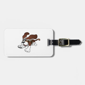 Etiqueta Para Maletas Dibujo animado Basset Hound