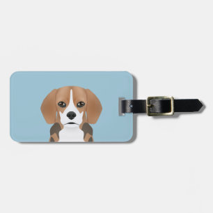 Etiqueta Para Maletas Dibujo animado del beagle