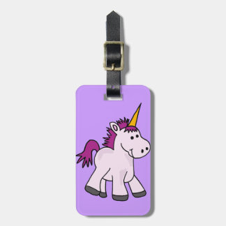 Etiqueta Para Maletas Dibujo animado lindo del unicornio del bebé