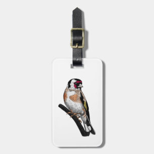 Etiqueta Para Maletas Dibujo de Goldfinch