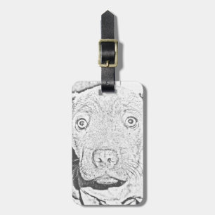 Etiqueta Para Maletas Dibujo de lápiz de cobre de Staffordshire, etiquet