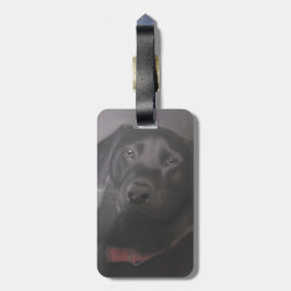 Etiqueta Para Maletas Dibujo Labrador Recuperador