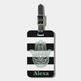 Etiqueta Para Maletas Dibujos personalizados de la mano de Hamsa adorabl