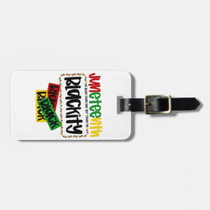 Etiqueta Para Maletas Diecinueve Blackity Black Black Funny