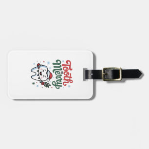 Etiqueta Para Maletas Diente Be Merry Dental Dentist Navidades Xmas