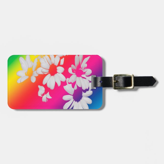 Etiqueta Para Maletas Dietas arcoiris (Frente Horizontal)
