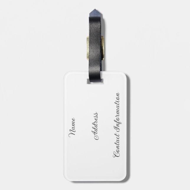 Etiqueta Para Maletas Dingus Bows & Heart Personalizado Tote Bag (Atrás Vertical)