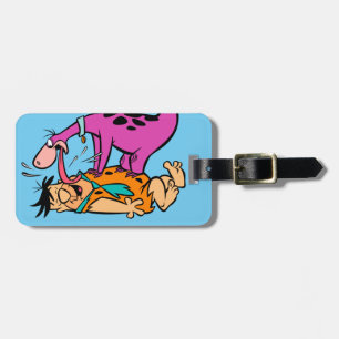 Etiqueta Para Maletas Dino Licking Fred Flintstone